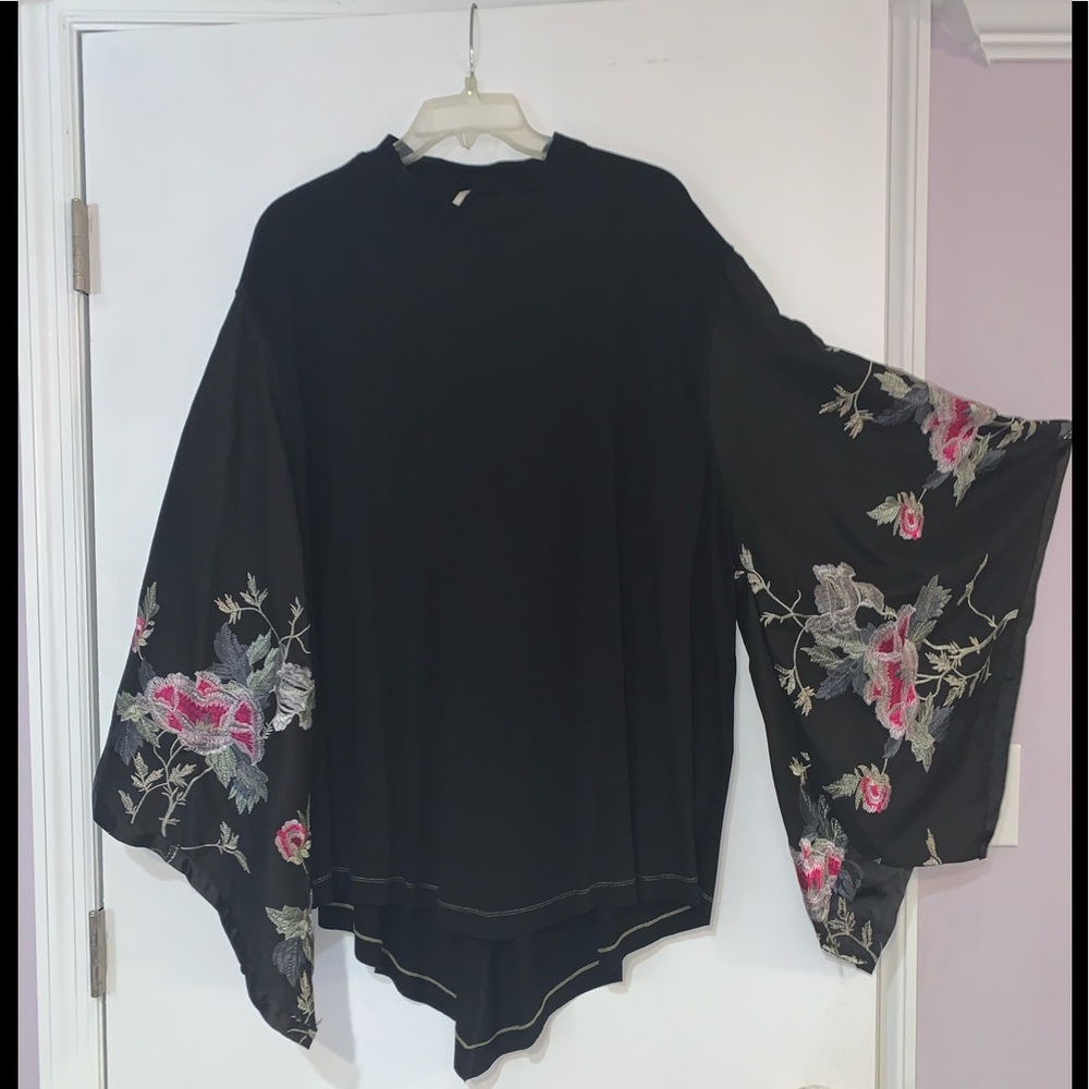 Free People Black Jersey Size L